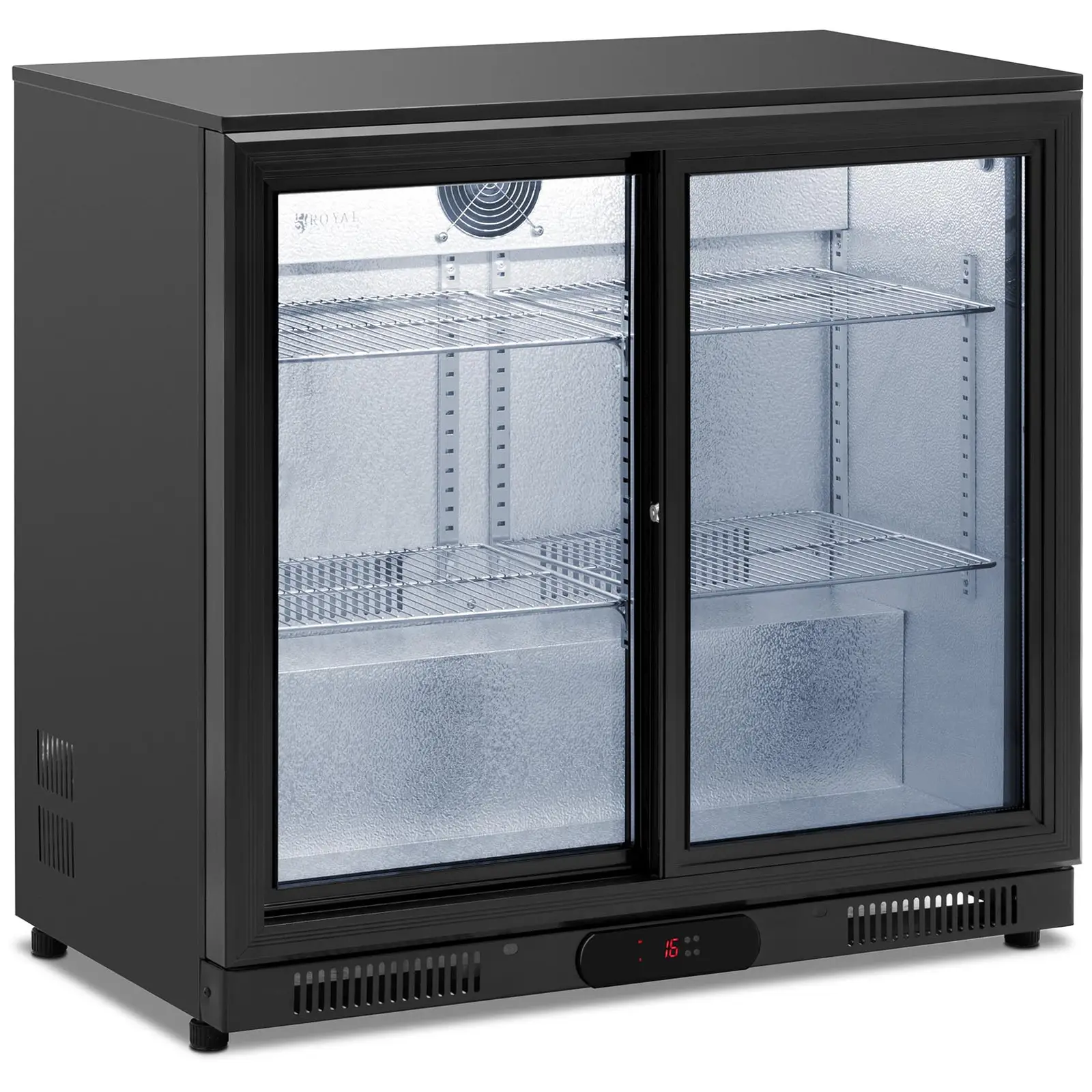 Vetrina frigo per bibite - 208 l - Royal Catering - Acciaio verniciato a polvere