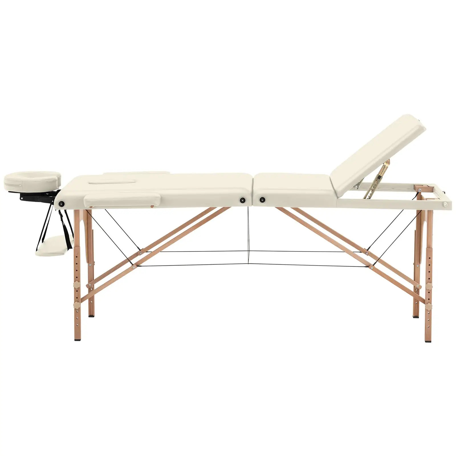 Lettino massaggio portatile - 185 x 60 x 60 - 85 cm - 227 kg - Beige