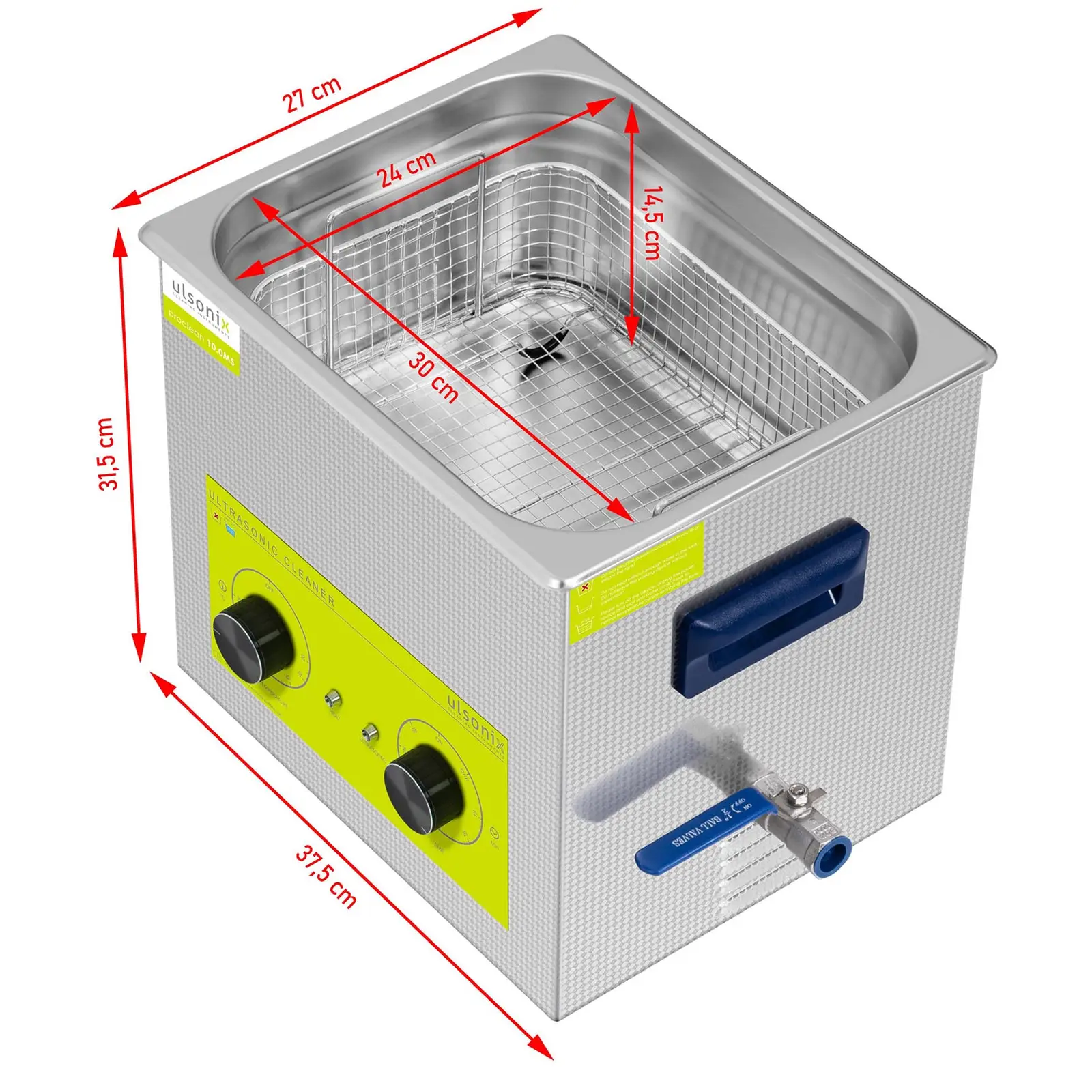 Lavatrice a ultrasuoni - 10 litri - 240 W