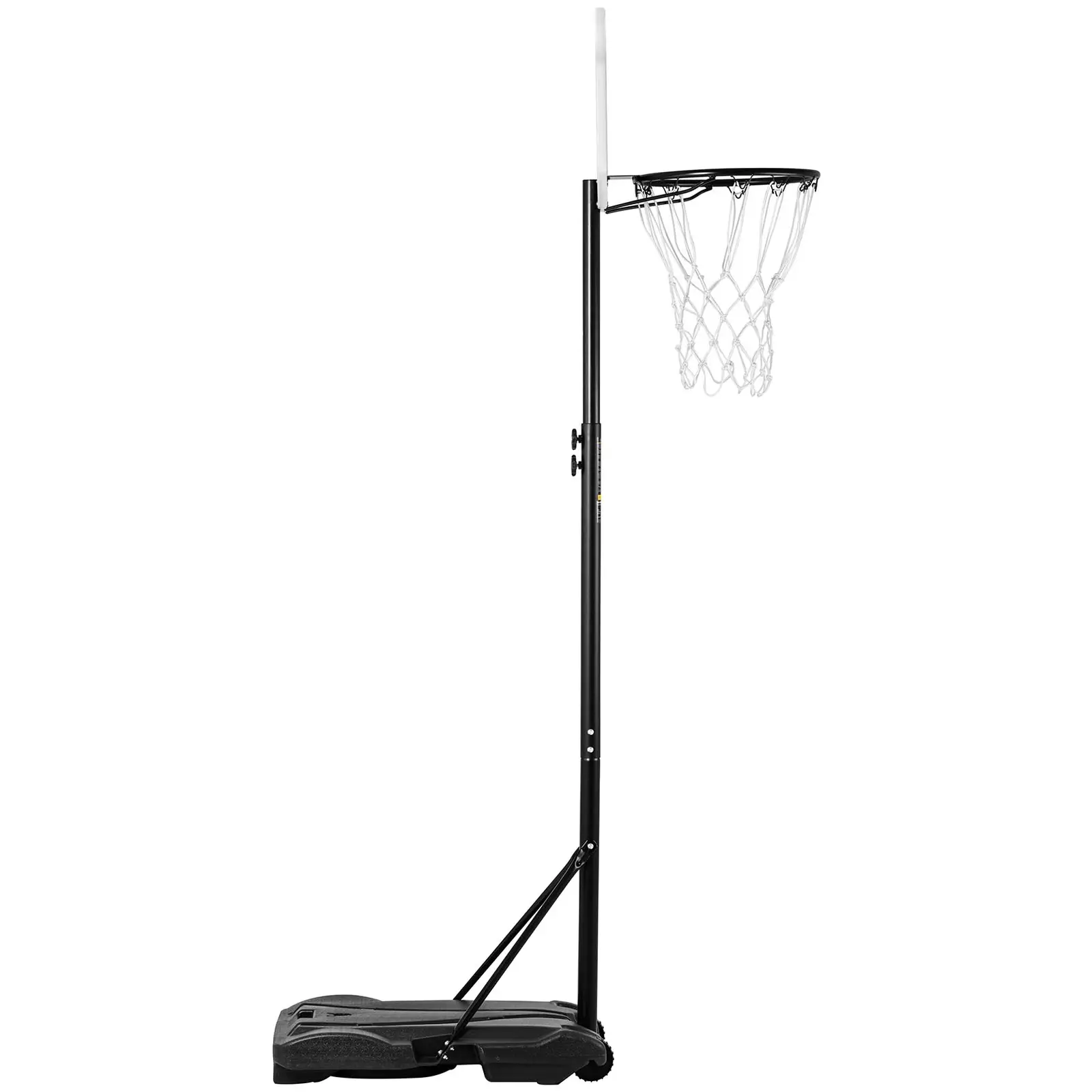 Canestro basket regolabile in altezza per bambini - Base mobile con ruote -  Da 178 a 205 cm